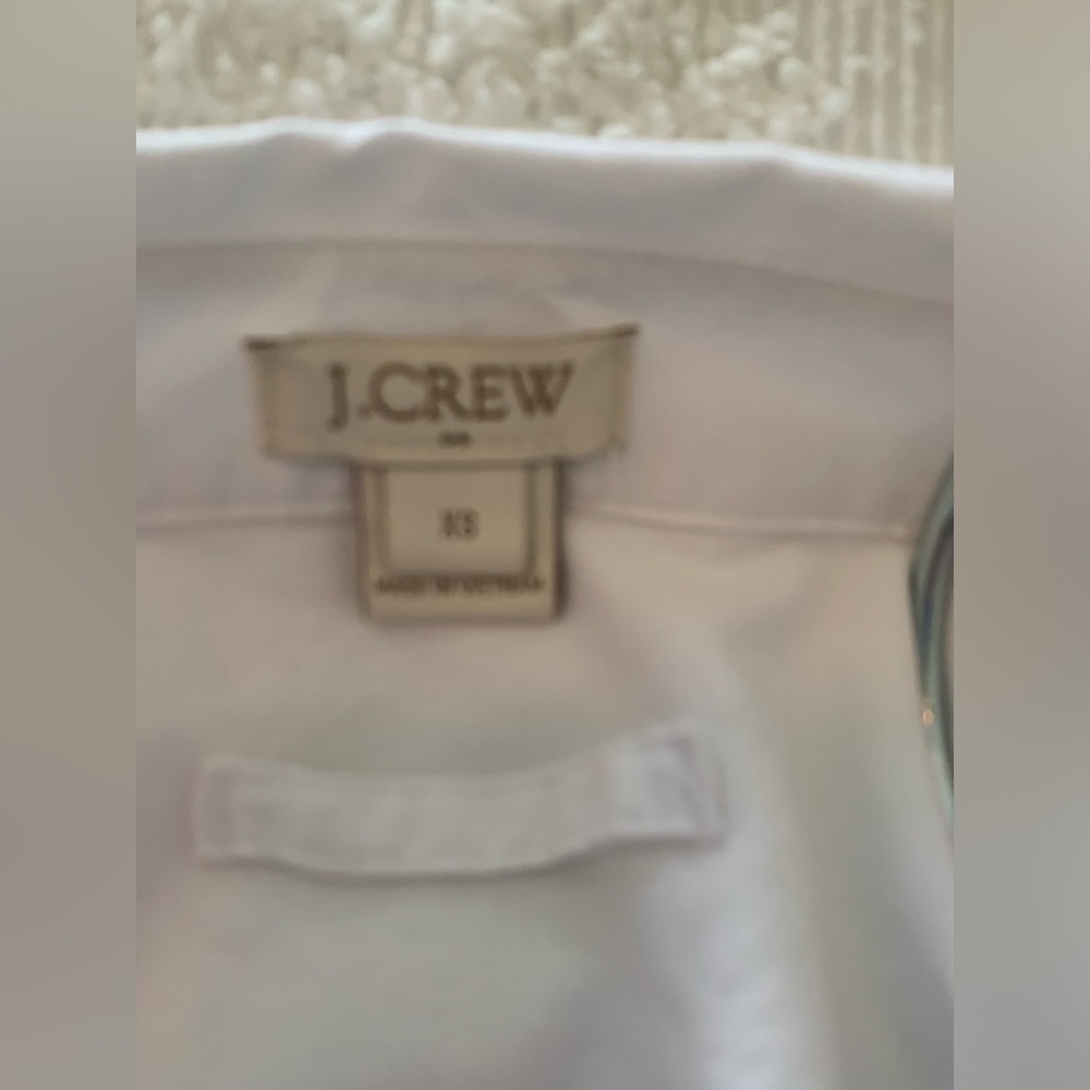 J.Crew Crisp women’s tunic blouse in white